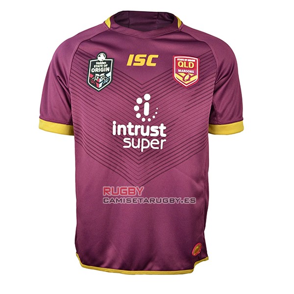 Camiseta Queensland Maroons Rugby 2018 Brown